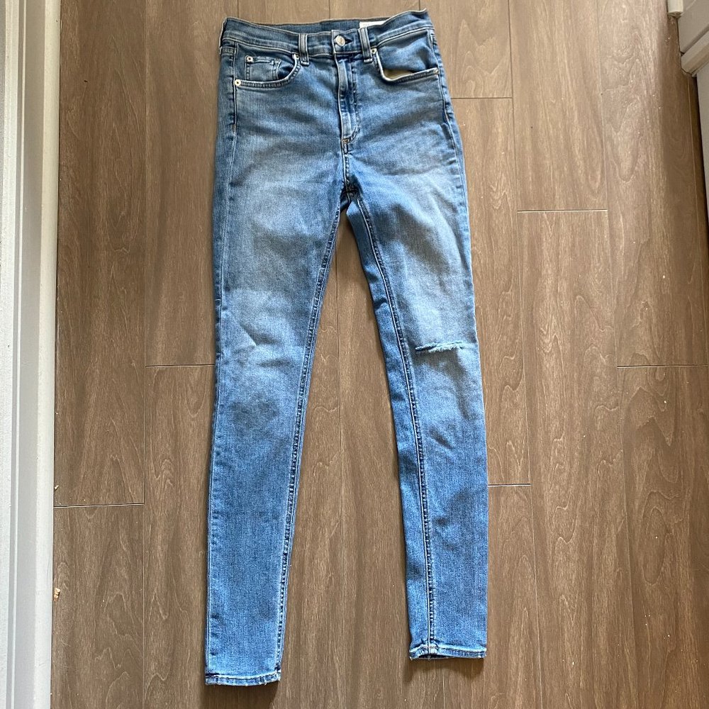 Rag & Bone  High Rise Skinny Jean, Light Wash